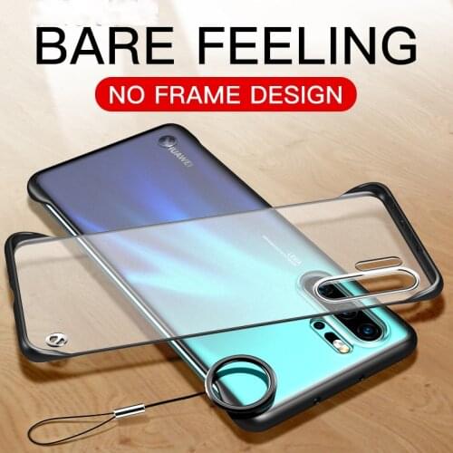 Ultra-thin Finger Ring Case For Huawei P20 P30 Pro Lite Nova 3E 4E 3 3i Mate 10 20 30 Pro Lite Frameless Transparent Matte Case