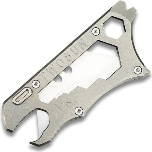 Titanium Alloy Utility Knife Paper Cutter Express Knife Multi-tool Portable EDC Equipment Portable