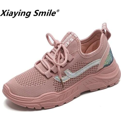 Xiaying Smile Newest Running Shoes comfortable Breathable Walking sneakers Athletic Autumn new style Outdoor Sports footwear