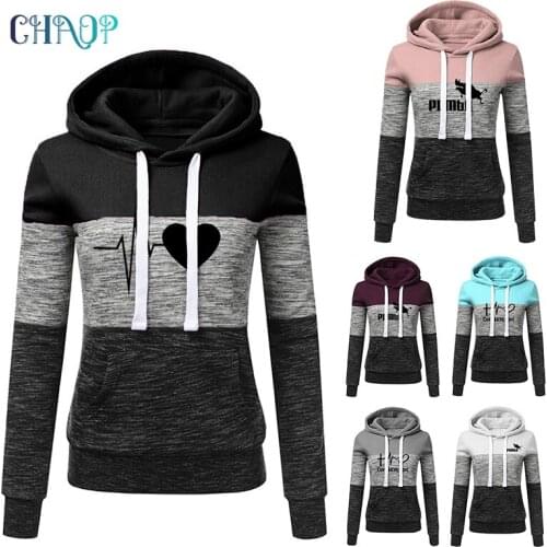 Women Hoodies Sweatshirts Print Brand Sweatshirt Long Sleeve Pullovers Winter Tracksuit Casual Warm Hooded Tops Female