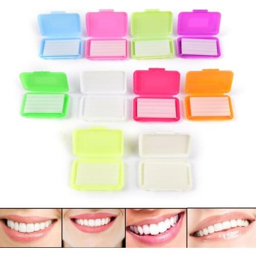 1Box Orthodontic Wax For Braces gum irritation Dental Oral Care Orthodontic Ortho Wax Mint Apple Orange Strawberry Grape Random