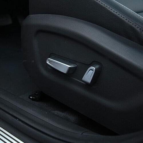 2pcs Car Inner Electric Seat Adjust Adjuster Button Switch Knob Cover Trim Cap Decoration For Hyundai ix25 2015 Car Styling