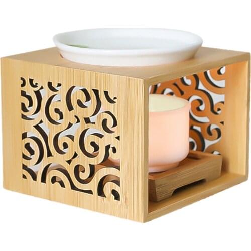 2xCeramic Tea Light Candle Holder Wax Melt Warmer Aroma Essential Oil Burner