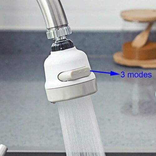 3 Modes Of Faucet Aerator 360 Degree Rotating Flexible Water-Saving High-Pressure Filter Adapter Sprayer For Kitchen