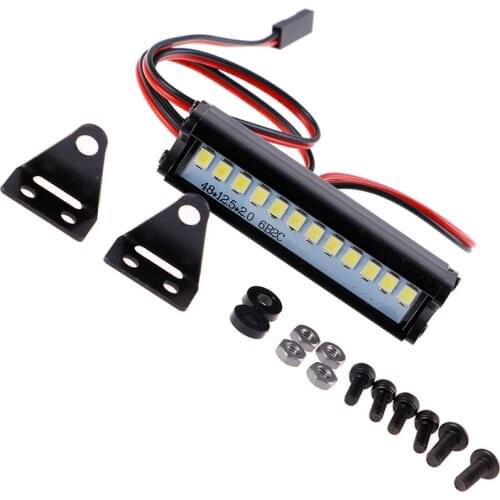 55MMRC LED Light Bar Leds Lamp 1:10 Rc Car Part For 90046 90048 Scx10 Model
