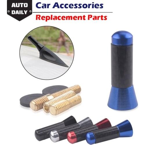 3.5cm Mast Aerial Car Roof Decorative Antenna Carbon Fiber Short Antenna No Function Decor Accessories