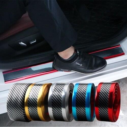 Car Stickers Rubber Strip Anti Scratch Door Sill Protector For Toyota Land Cruiser 100 FJ100 4700 1998-2007