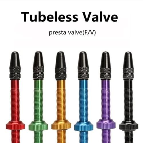 MTB Mountain Bike Road Bicycle Aluminum Alloy Carbon Rim Tubeless Valve French Presta Valve F/V 40MM 60MM Sclaverand Valve