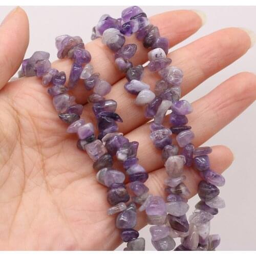 Natural Stone Beads irregularly Shaped Amethyst Gravel Loose Spacer Beaded For Jewelry Making DIY Bracelet Necklace Accessories