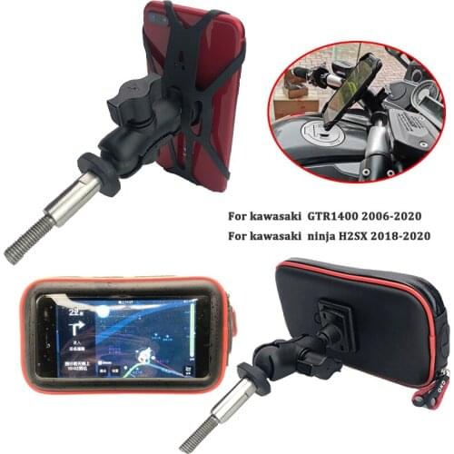 GPS Navigation Phone Holder fits For kawasaki GTR1400 2006-2020 /ninja H2SX 2018-2020 Motorcycle GPS Frame Bracket Support Stand