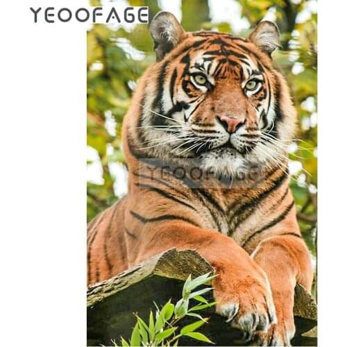 Diy diamond painting Cross stitch 5D Diamond embroidery Animal tiger icon square rhinestone pasted painting Crafts Needlework