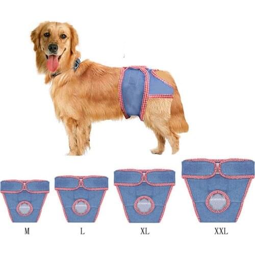 Pet Physiological Pants for Female Small Dog Puppy Washable Durable Doggie Diapers Underwear Sanitary Short Diaper Pet Underwear