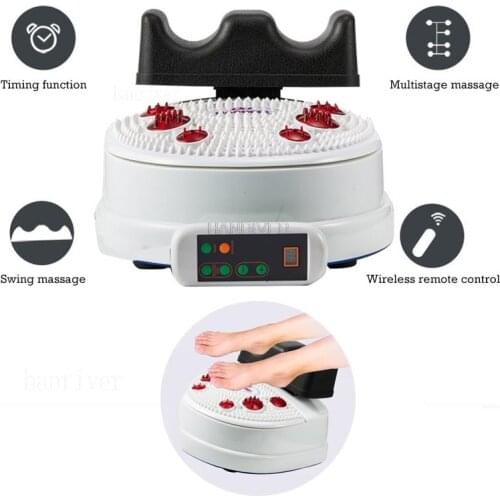 New household Aerobic swing machine foot Muscle relaxation soles leg massager health rectify lumbar spine infrared massager 220V