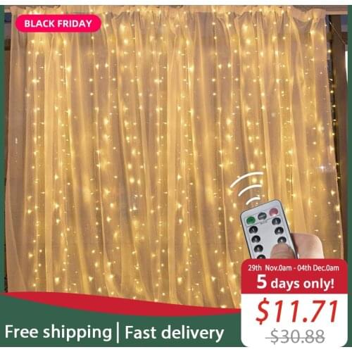 JSEX LED Garland Curtains