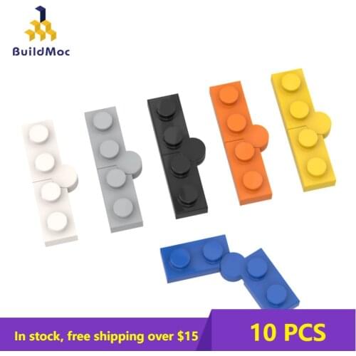 10PCS MOC 73983 Brick High-Tech Parts Hinge Plate 1x4 Swivel DIYComplete Assembly Building Blocks Educational Parts Toys