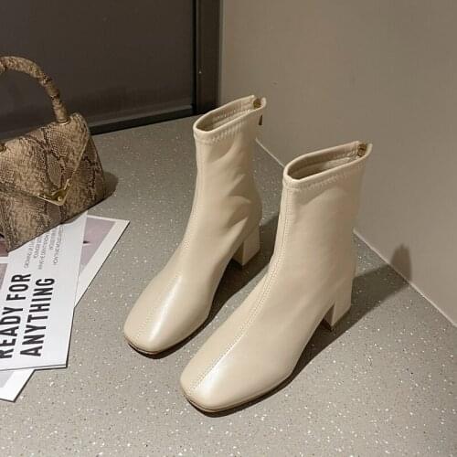 Fashion Warm Plush Snow Boots Ladies Pu Leather Shoes Winter Ladies Casual Jason Martins Botas Mujer Spring Womens Ankle Boots