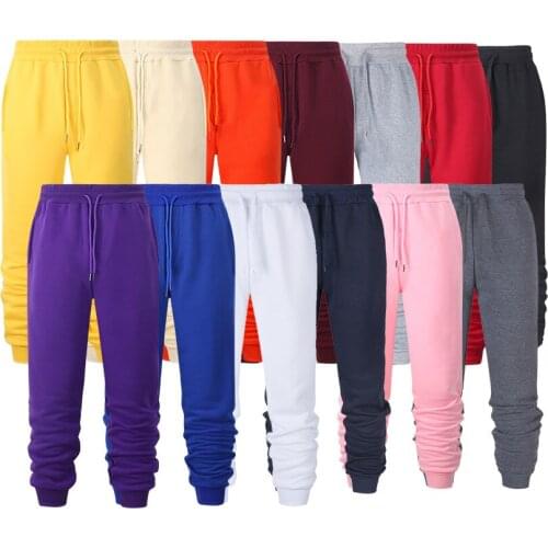 2021 Men/women Autumn&winter Casual Pants Fitness Sportswear Tracksuit Skinny Sweatpants Trousers Black Gyms Jogger Track Pants