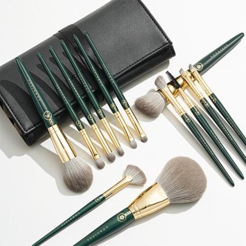 Rownyeon Hot Selling Makeup Brushes Set with Makeup Bag Pocuh High Quality Nylon Soft Easy Use Beaty Tools