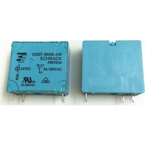 NEW 24V relay V23057-B0006-A101 24VDC V23057-B0006-A101-24VDC V23057B0006A101 24VDC DC24V 24V 5A 250VAC 5PIN