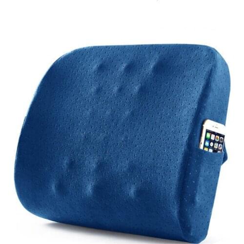 Office Chair Back Car Cozy Cushion Waist Pillow Pregnant Women Lumbar Support Slow Rebound Soft Travel Home Pillows Relieve Pain