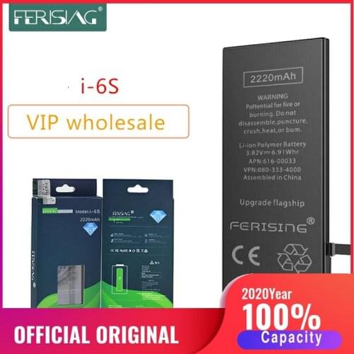 Wholesale (Made in 2020) FERISING New OEM Phone Battery For iPhone 6S Original 0 Cycle bateria i6s Replacement Batteries