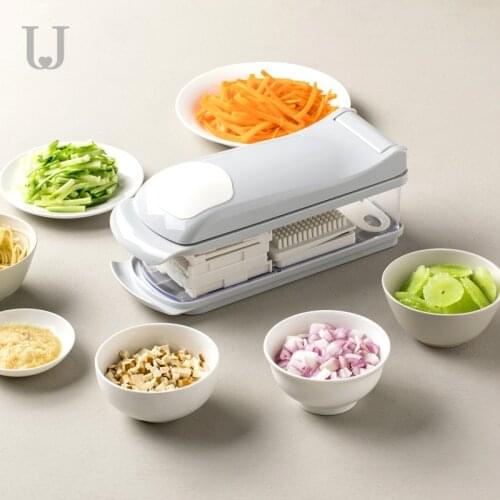 Original Youpin Jordan&Judy 6 In 1 Multi-function Vegetable Slicer Cutter Fruit Melon Peeler Manual Vegetable Chopper