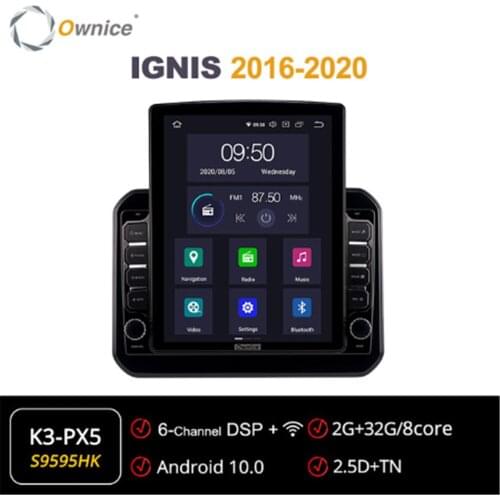 Ownice Octa 8 Core Android 10.0 Car Radio forSuzuki IGNIS 2016 2017 2018 2019 2020 GPS Multimedia Stereo PlayerTesla Style