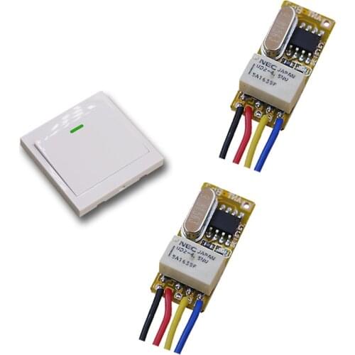 Simple and Practical DC3.5V 5V 6V12V Remote Switch Receiver Wall Transmitter Wireless Power Switch Radio Controlled Switch Relay