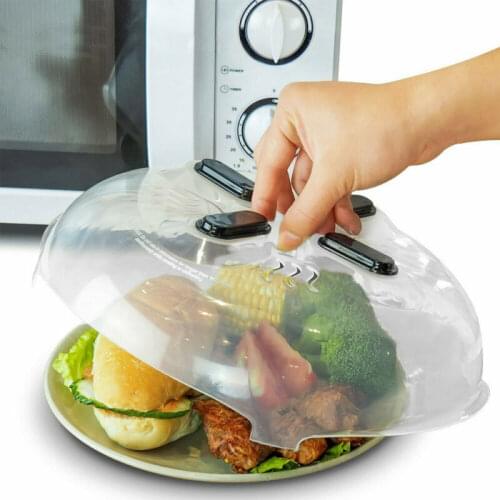 Microwave Oven Crisper Cover Kitchen Bowl Plates Dustproof Cover Lid Dish Food Anti-Oil Cover Food Fresh Preservation Tool
