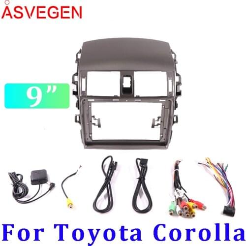 9" Car Radio Fascia Frame For Toyota Corolla Car Dvd Frame Install Panel Dash Mount Installation Dashboard