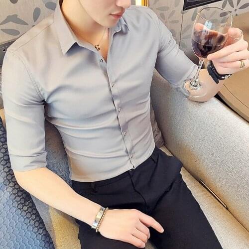 ShowYou-Zchain Men's Slim Fit Shirts