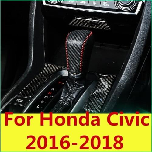 Special set of leather hand-stitched gear sets Interior decoration car Accessories For Honda Civic 2016-2018 10th Gen Sedan