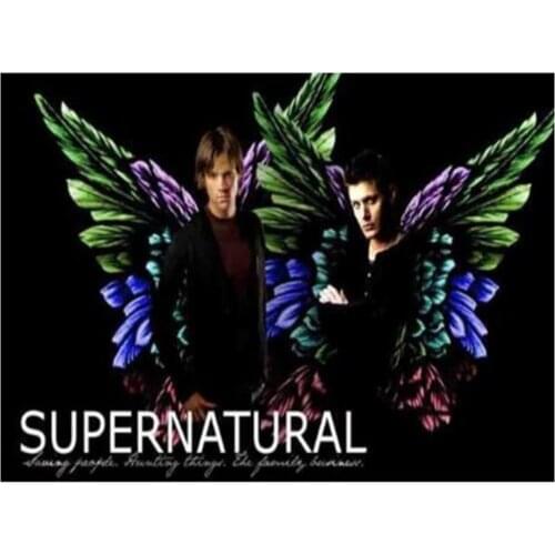 Supernatural Printed Canvas 11CT Cross-Stitch DIY Embroidery Complete Kit DMC Threads Knitting Craft Handmade Counted