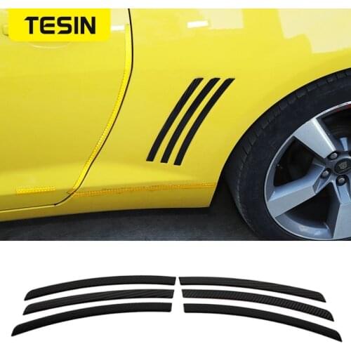 TESIN Car Sticker for Chevy Camaro Car Side Light Eyebrow Decoration Stickers Trim for Chevy Camaro 2012-2015 Car Accessories