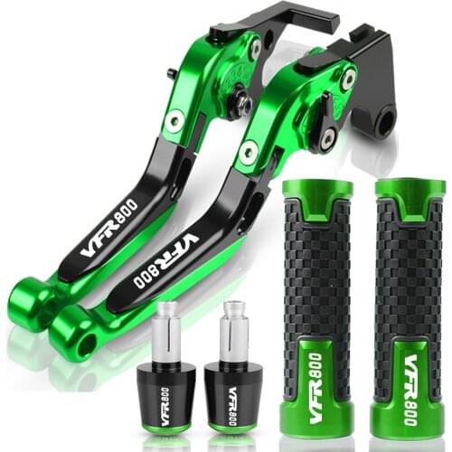 Motorcycle Brake Clutch Levers Extendable Adjustable FOR HONDA VFR800 1998-2001 1995 1998 2000 Folding Handlebar VFR800 LOGO