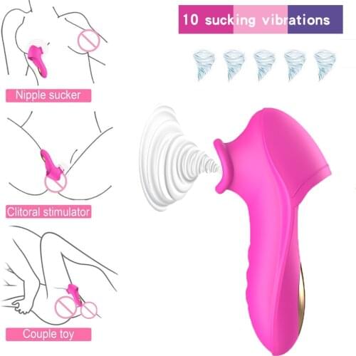 Vagina Sucking Vibrator For women Tongue Vibrating Nipple Sucking Clitoris Stimulator Etotic Vaginal Massage Female Masturbator