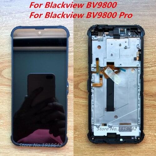 For Blackview BV9800 Pro 6.3''1080*2340 Phone LCD Display Digitzer Assembly With Frame+Touch Screen Repair Panel Glass