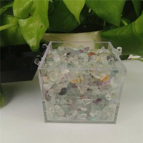 1 Box Natural Green Fluorite Crystal Quartz Gravels Tumbled Healing Mini Stones Natural Quartz Crystals For Home Decor Reiki