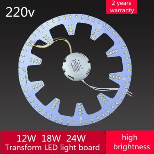 12W 18W 24W ceiling lamp LED ring panel 5730 highlight chip old ceiling lamp replacement with magnet screw + driver