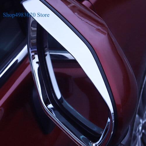 For Toyota Avalon 2018 2019 ABS Chrome Car rearview mirror block rain eyebrow Cover Trim Sticker Car Styling Accessories 2pcs