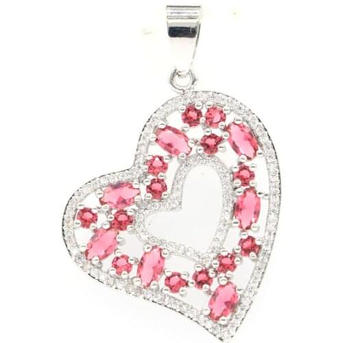 58x26mm Pretty Created Long Big Created Blue Turquoise Women Dating Silver Pendant Wholesale