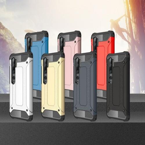50pcs/lot Heavy Duty Armor Phone Case For Xiaomi 10 Pro For Redmi K30 Pro Zoom Note 9 Pro Max 9S 8T Poco X2 PC + TPU Cover