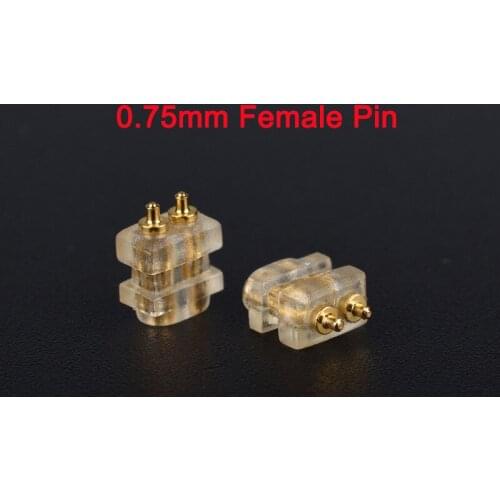 6Pcs/Lot 0.75mm Female Pin for DIY UE TF10 TF15 5pro SF3 Earphone Accessories In-Ear Monitor Female Socket Jack Plug Pin