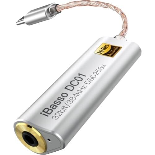 Headphone Amplifier Adapter for iBasso DC01 DC02 USB DAC for Android Phone PC Tablets Type C to 32.5mm/3.5mm connector