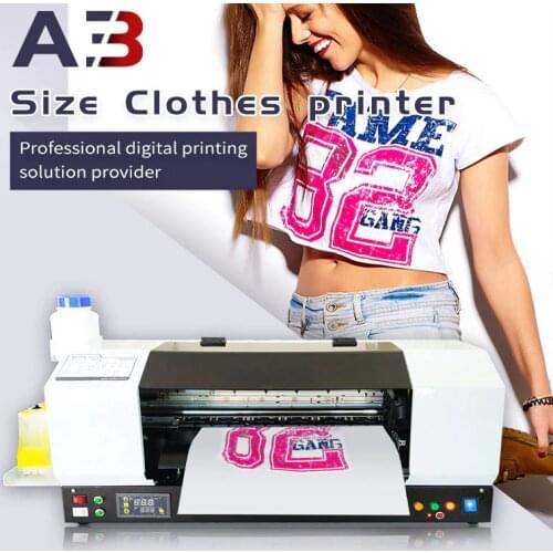 DOMSEM Clothes Printer T-shirt Garment Cloth Printer A3 Size Printing Machine Newest 2020