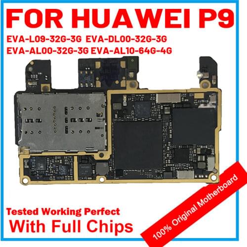 For HUAWEI P9 100% Clean Replaced Original Motherboard Mainboard Android OS Logic Board EVA-L09 EVA-AL10 EVA-DL00 EVA-AL00