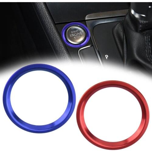 Engine Start Stop Push Switch Button Ring Decoration Car Aluminum Alloy Fit For VW Golf 7 MK7 Jetta CC Arteon