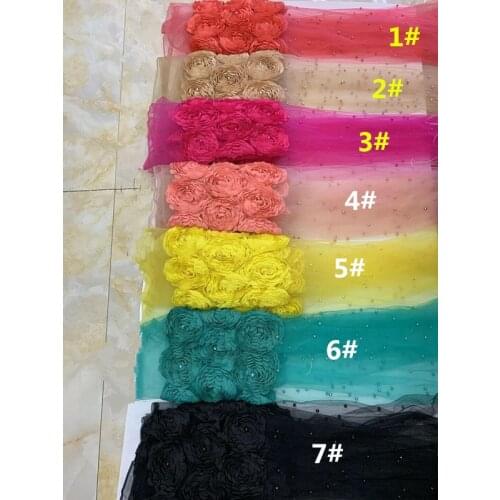French Tulle Lace Fabric High Quality Nigerian African Mesh Lace Fabric Soft SYJ-93687 for Party Dress