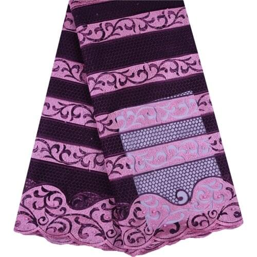 Hot Sale French Lace Fabric High Quality Nigeria Tulle Lace Fabric Embroidery African Lace Fabric For Women Party Dress A1607