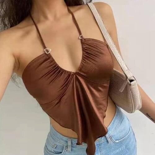 HEZIOWYUN Womens Silk Tops